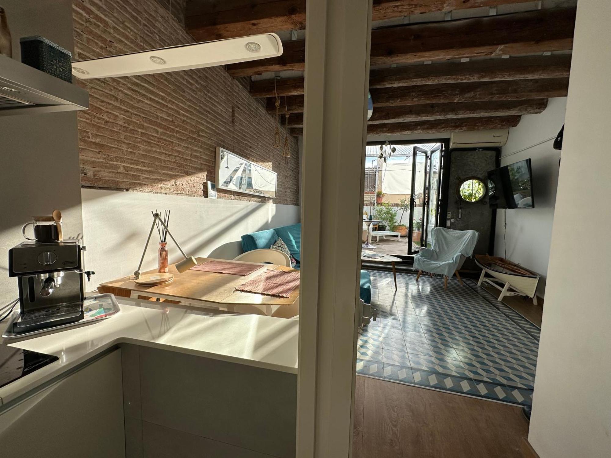 Leilighet Amazing Attic With Style, Terasse In The Heart Of The Gothic Quarter! Barcelona